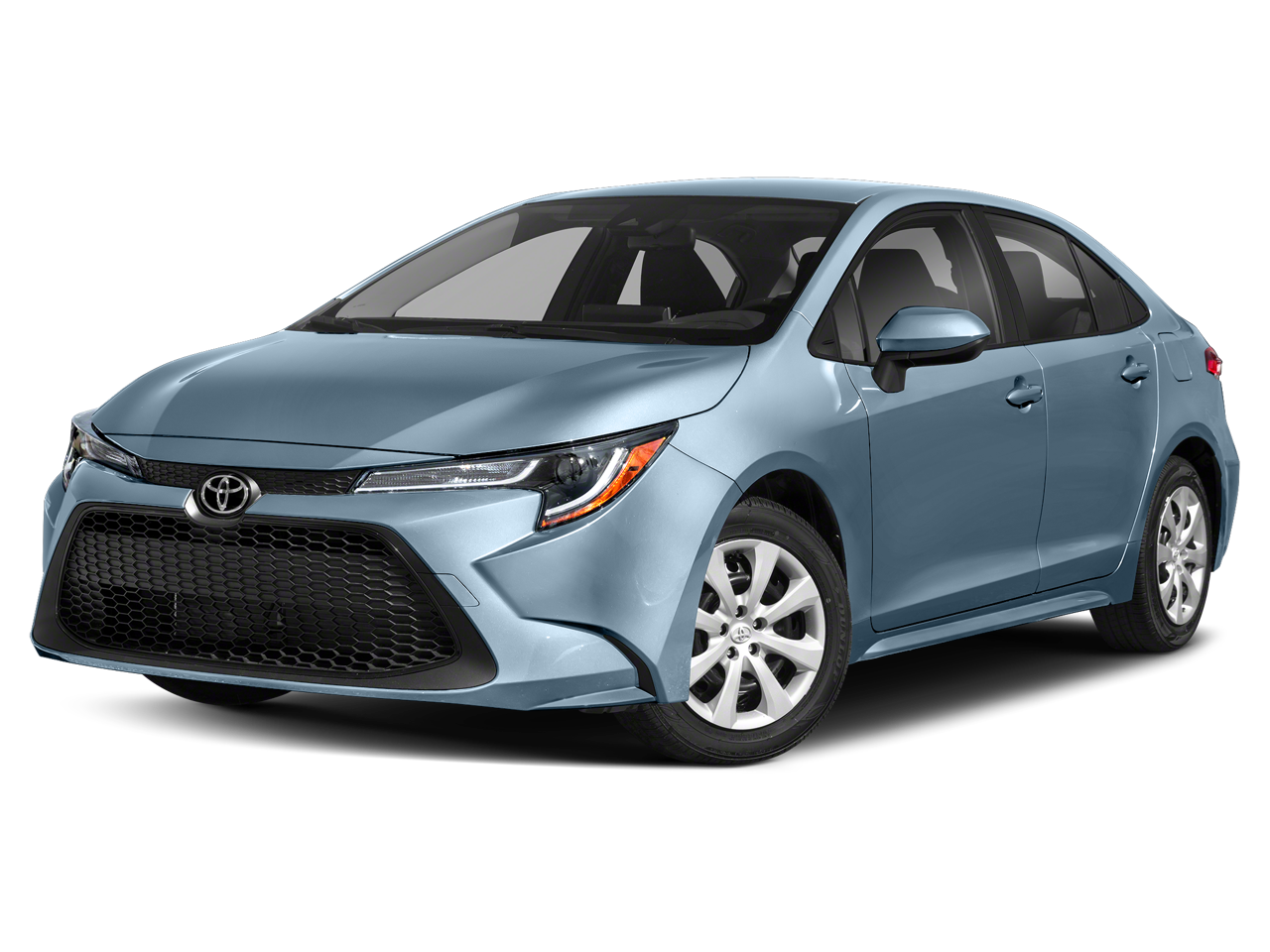 2022 Toyota Corolla LE in Celestite — front three-quarter view