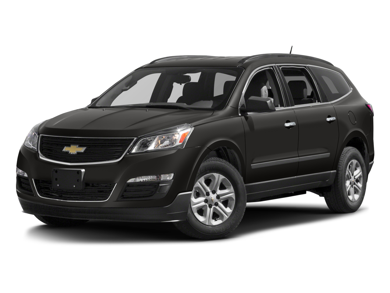 2017 Chevrolet Traverse LS in Silver Ice Metallic — front three-quarter view