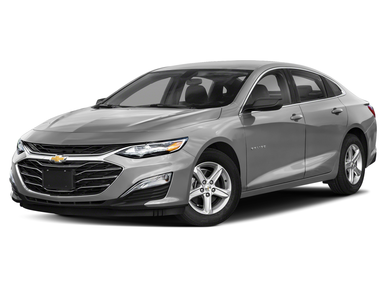 2021 Chevrolet Malibu LT in Summit White — front three-quarter view