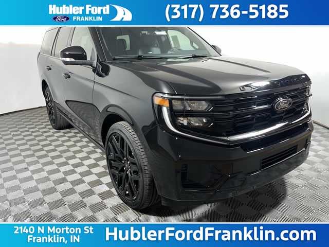 2026 Ford Expedition Platinum in Agate Black Metallic — front three-quarter view