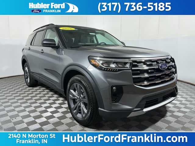 2026 Ford Explorer Active in Carbonized Gray Metallic — front three-quarter view