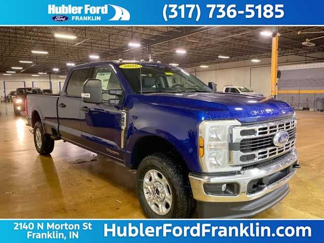 2026 Ford Super Duty F-250 XLT in Argon Blue Metallic — front three-quarter view