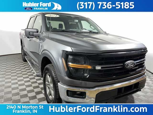 2024 Ford F-150 XLT in Carbonized Gray — front three-quarter view