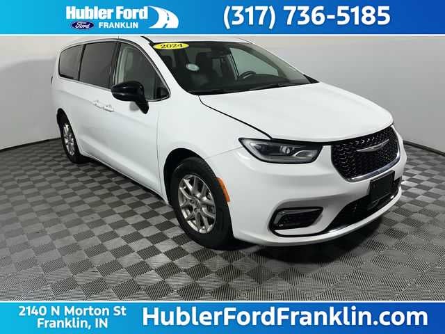 2024 Chrysler Pacifica Touring L in Bright White Clearcoat — front three-quarter view