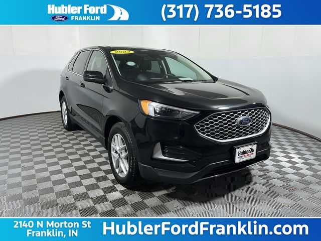 2023 Ford Edge SEL in Agate Black — front three-quarter view