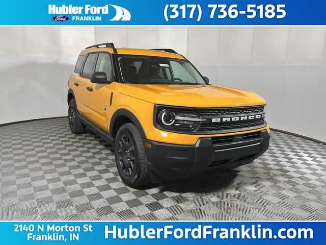 2026 Ford Bronco Sport Big Bend in Orange Fury Metallic Tri-Coat — front three-quarter view