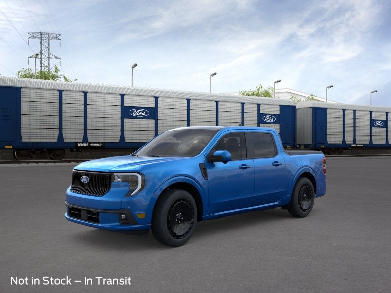 2026 Ford Maverick Lobo in Velocity Blue — front three-quarter view