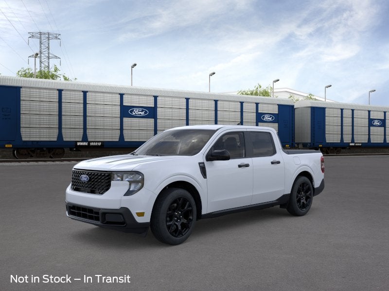 2026 Ford Maverick XLT in Space White Metallic — front three-quarter view