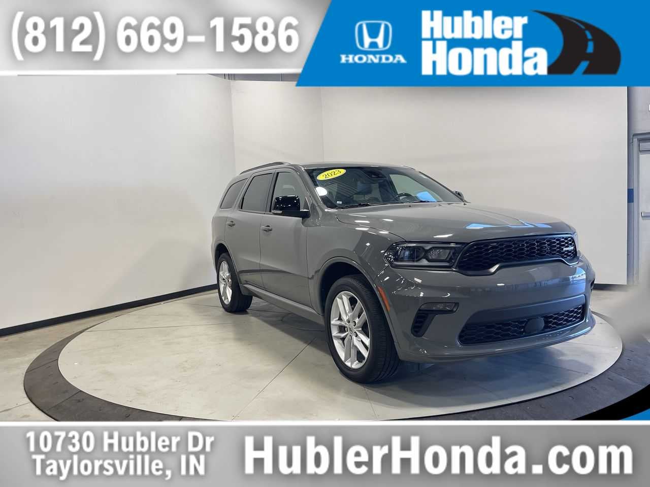 2023 Dodge Durango GT Plus in Destroyer Gray Clearcoat — front three-quarter view