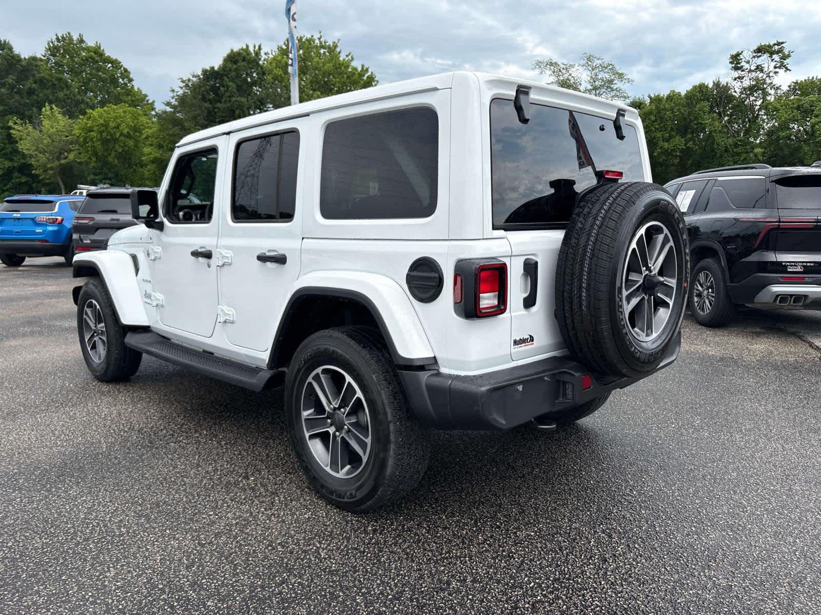 2023 Jeep Wrangler — rear three-quarter view