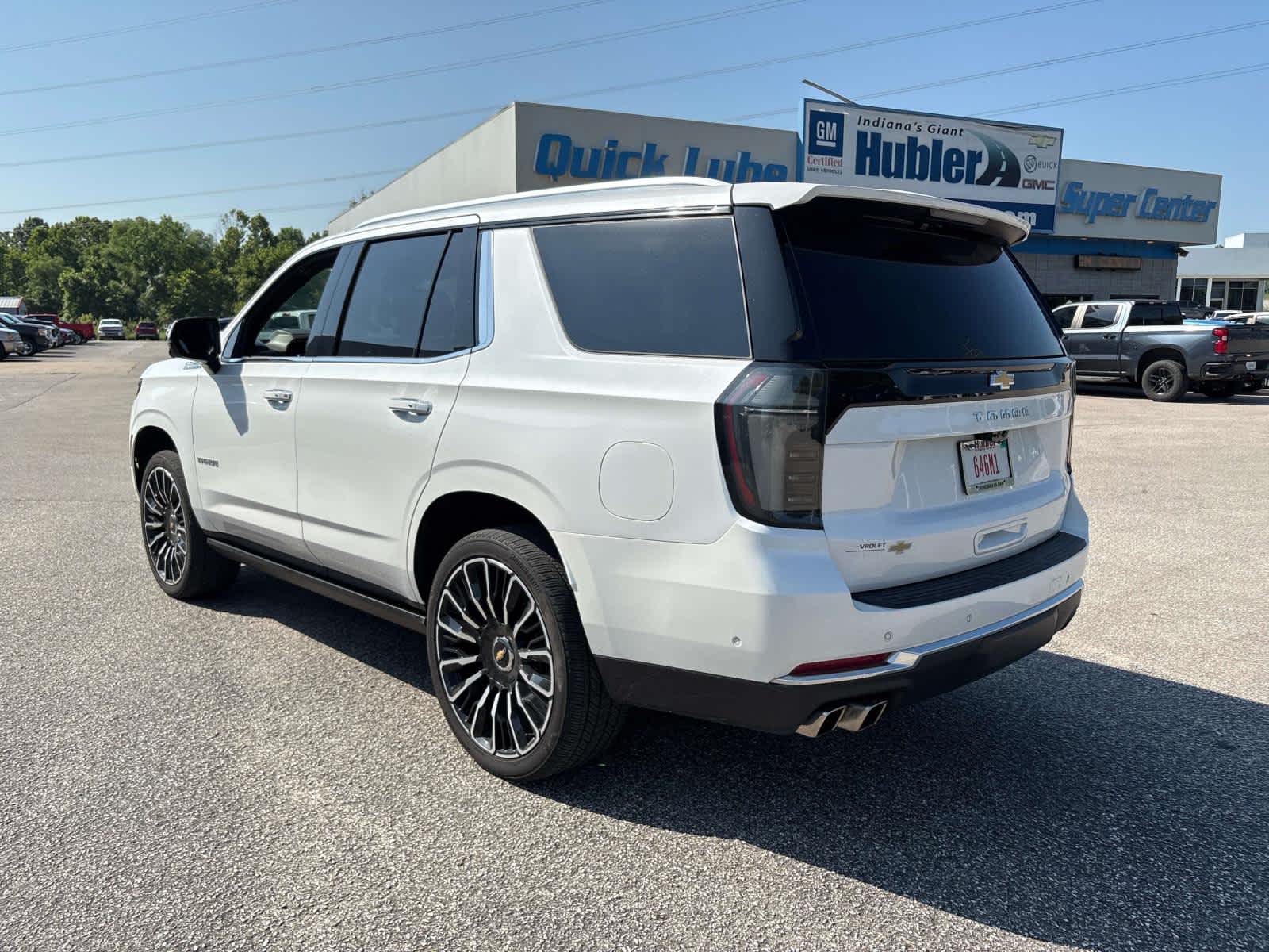 2025 Chevrolet Tahoe — rear three-quarter view