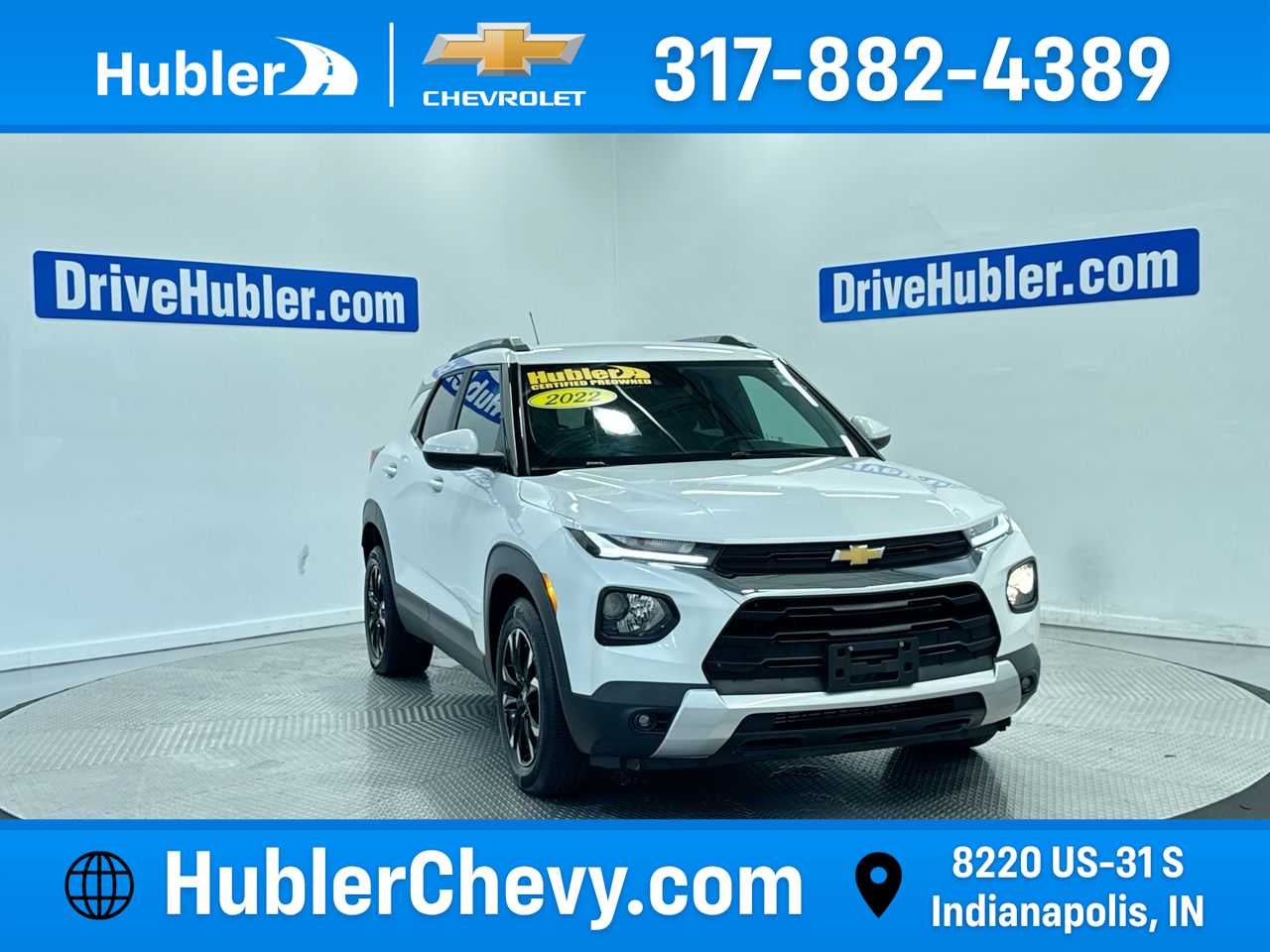 2022 Chevrolet Trailblazer LT in Iridescent Pearl Tricoat — front three-quarter view