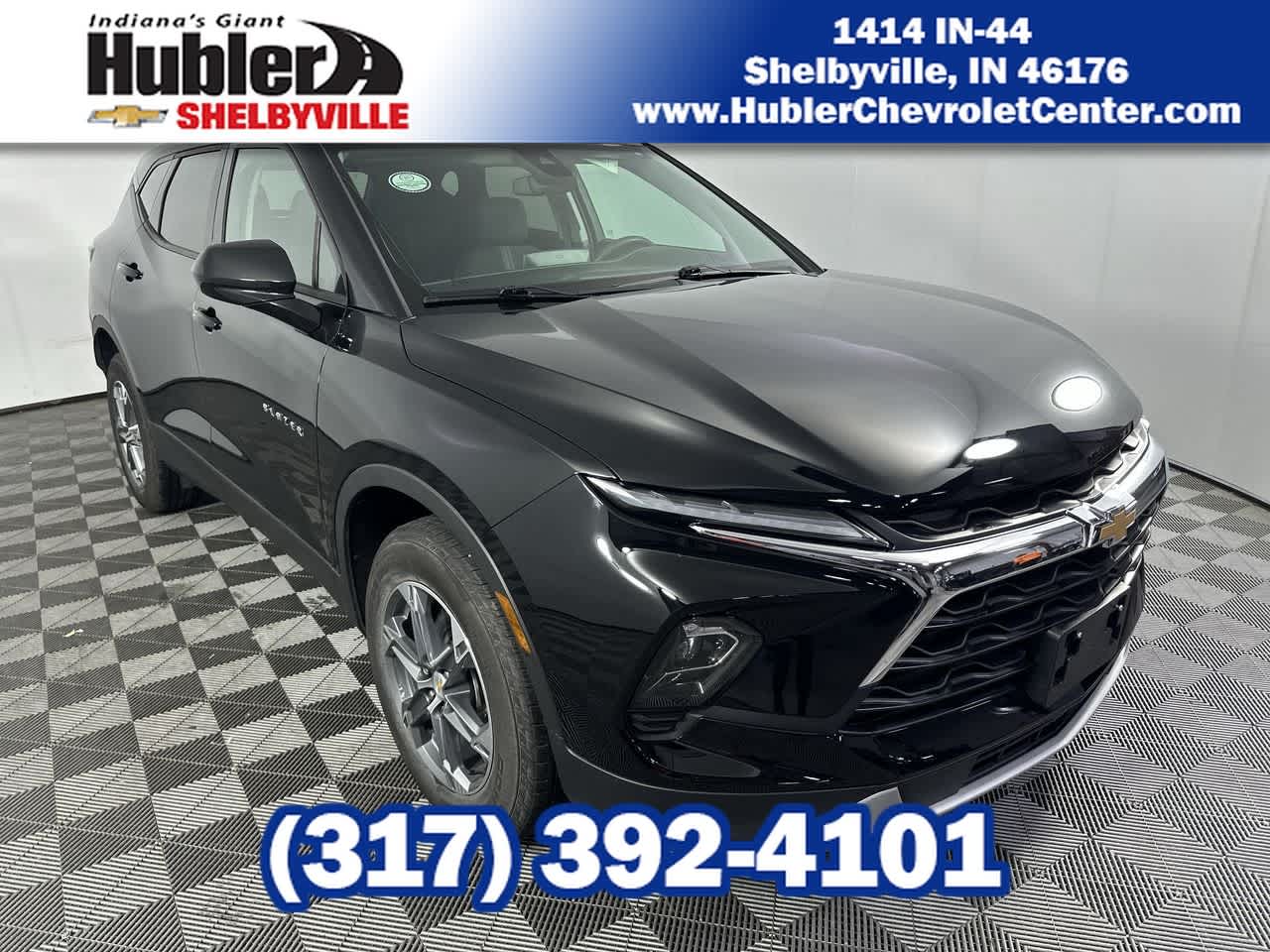 2025 Chevrolet Blazer 2LT in Black — front three-quarter view