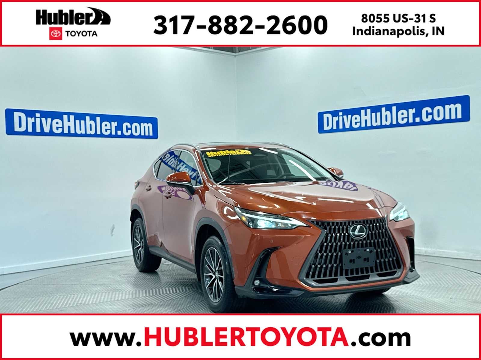2024 Lexus NX 350 Premium in Cadmium Orange — front three-quarter view