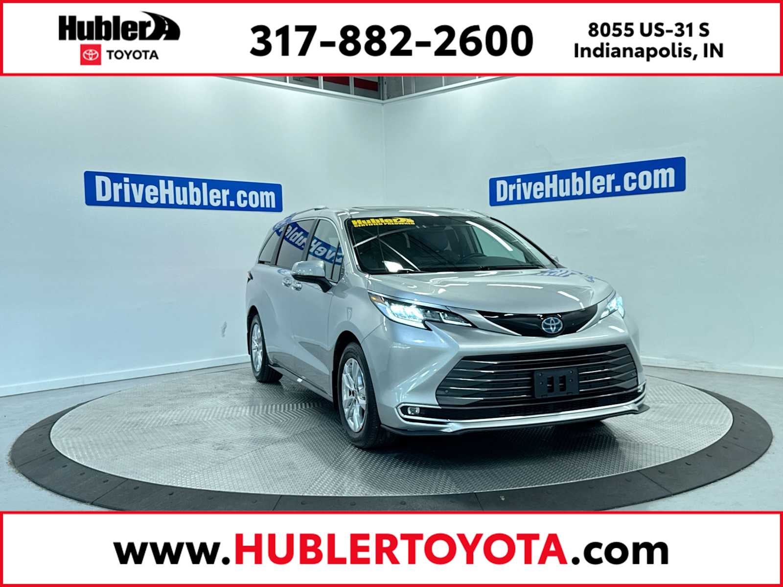 2023 Toyota Sienna Limited in Celestial Silver Metallic — front three-quarter view