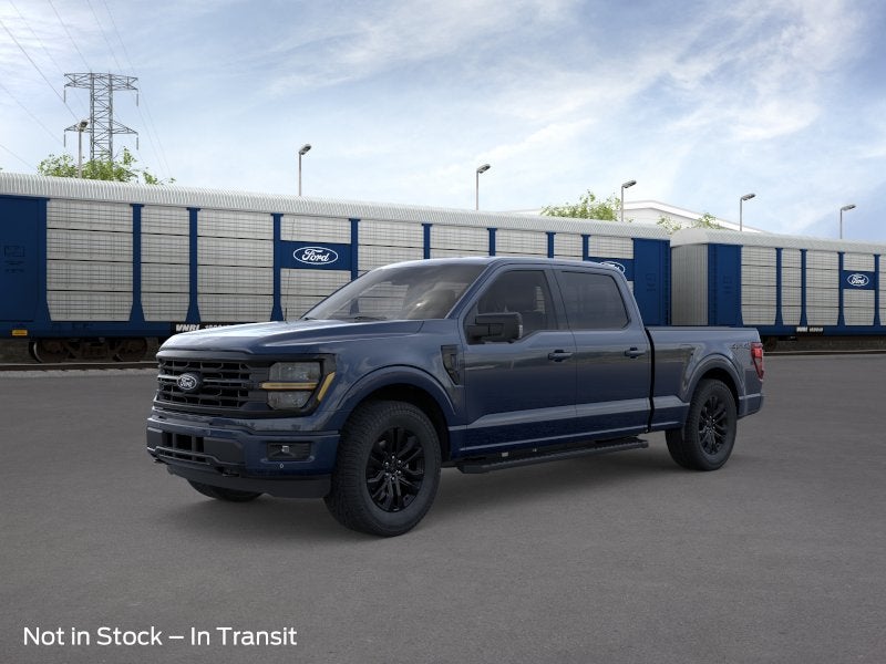 2026 Ford F-150 XLT in Antimatter Blue Metallic — front three-quarter view