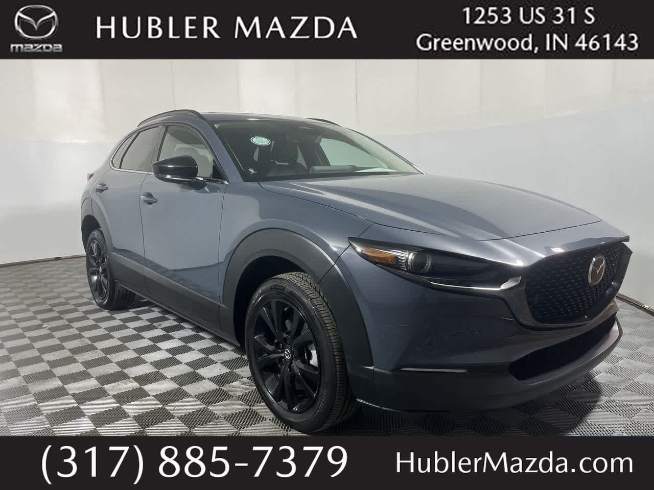 2025 Mazda Mazda CX-30 2.5 Turbo Premium Plus Package in Polymetal Gray Metallic — front three-quarter view