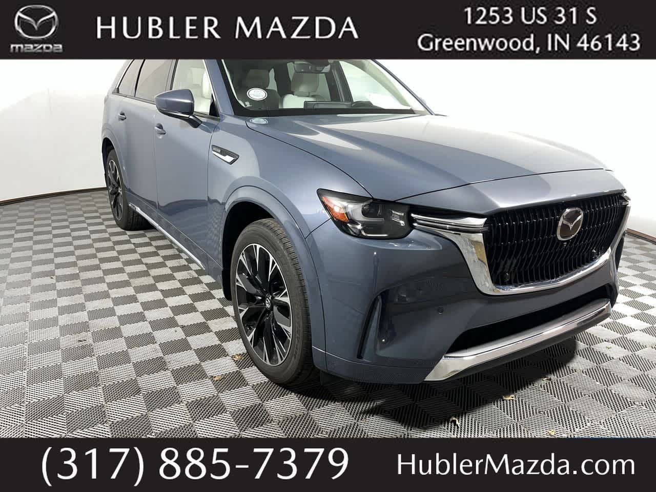 2026 Mazda Mazda CX-90 S Premium Plus in Polymetal Gray Metallic — front three-quarter view