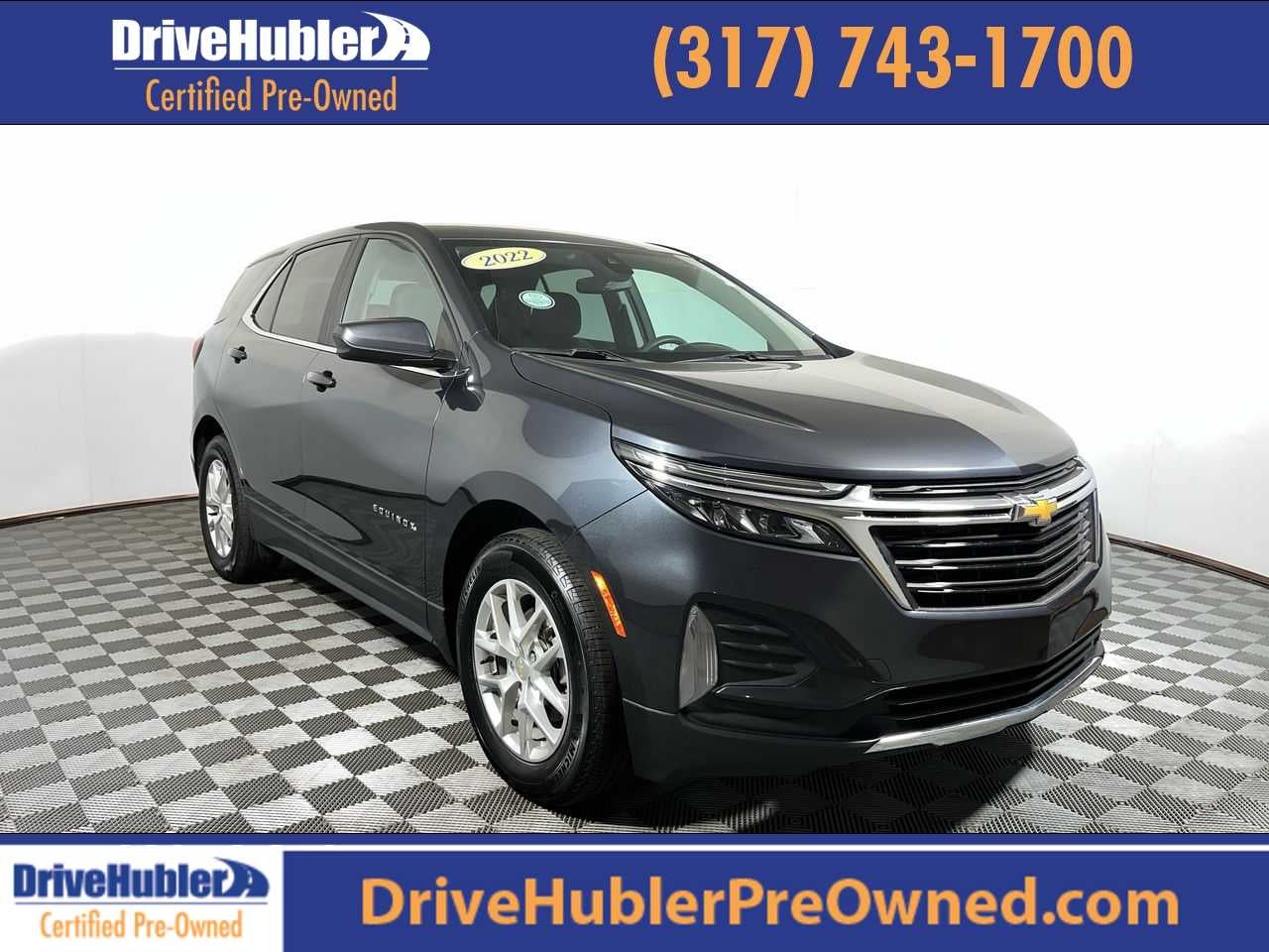2022 Chevrolet Equinox LT in Iron Gray Metallic — front three-quarter view