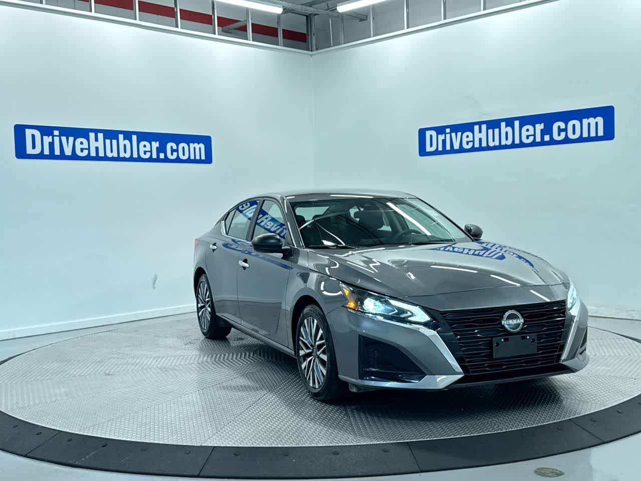 2025 Nissan Altima SV in Gun Metallic — front three-quarter view