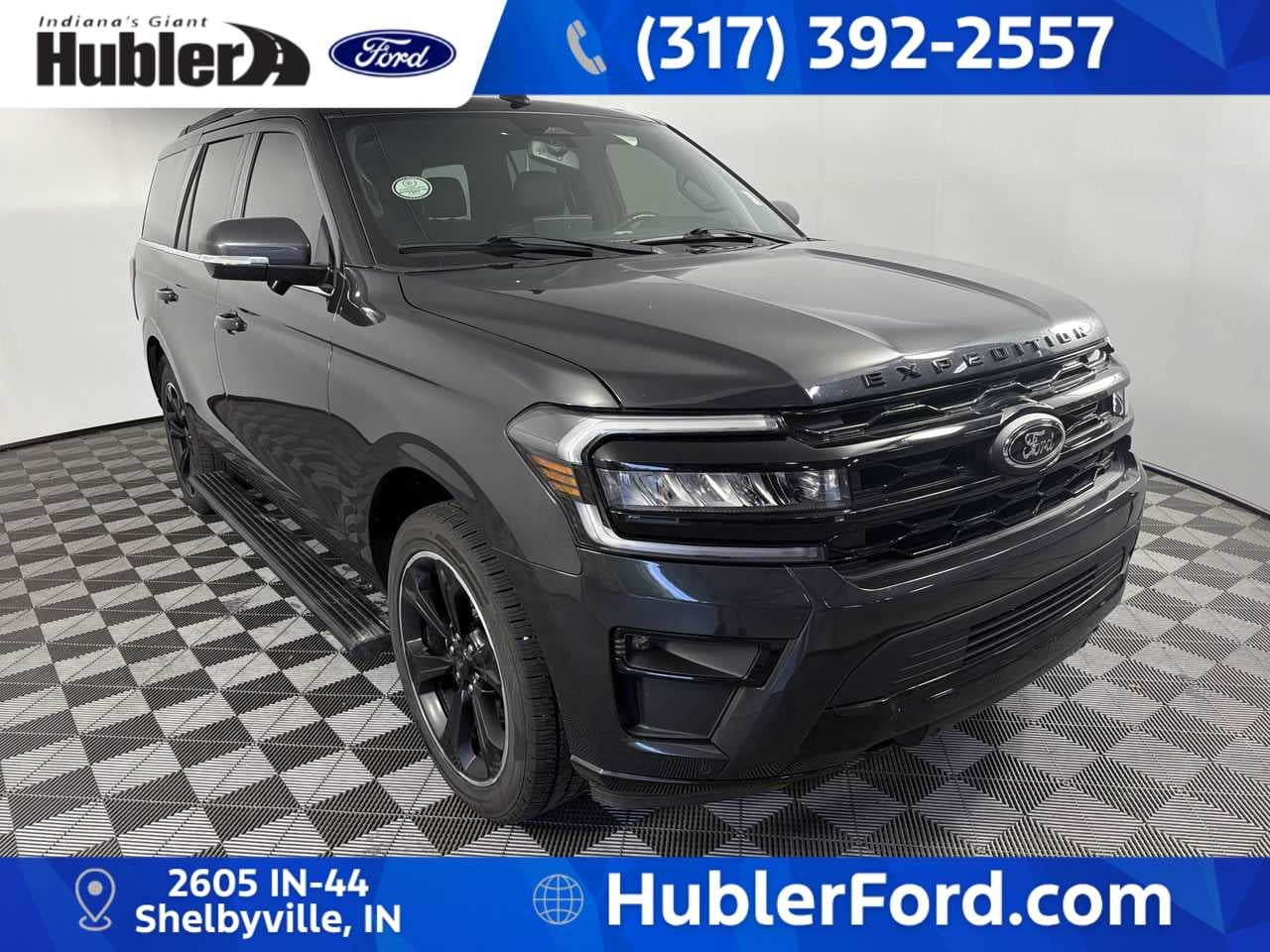 2023 Ford Expedition Limited in Dark Matter Metallic — front three-quarter view