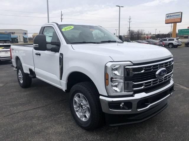 2026 Ford Super Duty F-350 XLT in Oxford White — front three-quarter view