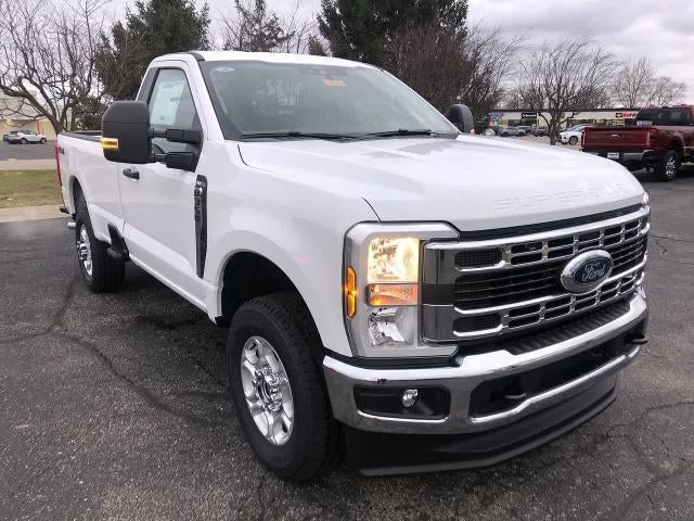2026 Ford Super Duty F-350 XLT in Oxford White — front three-quarter view