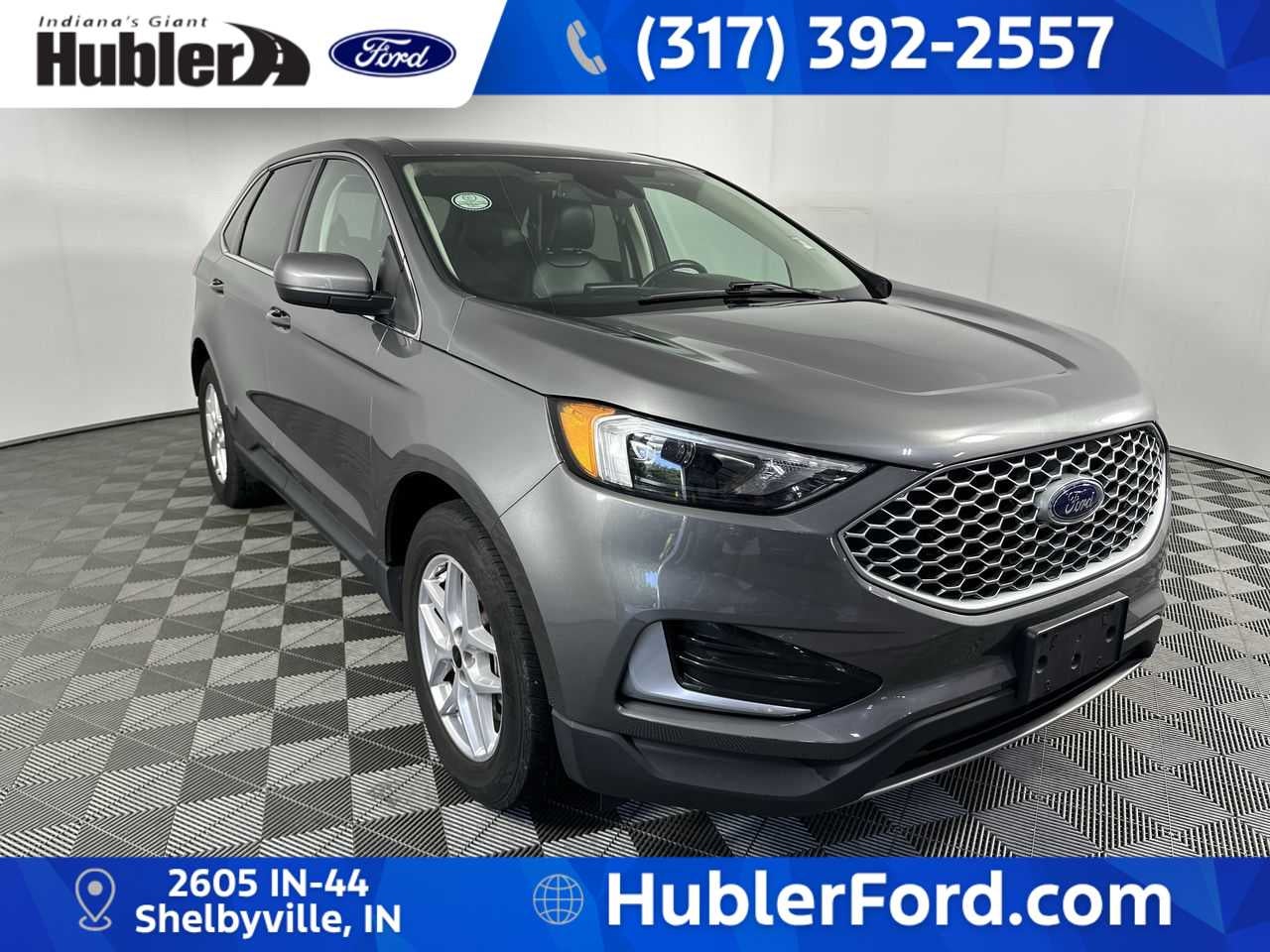 2023 Ford Edge SEL in Carbonized Gray Metallic — front three-quarter view
