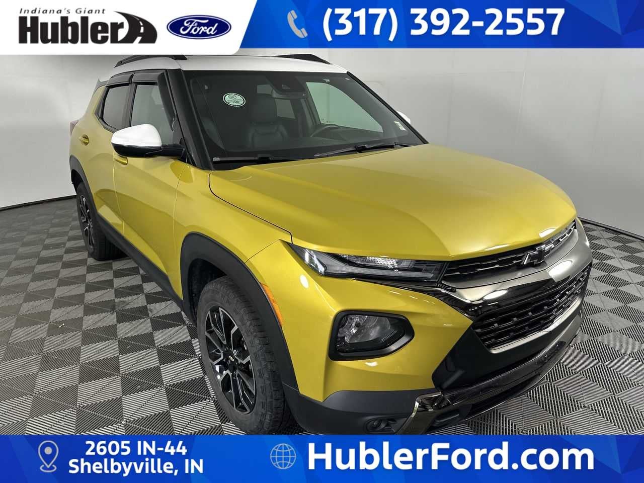 2023 Chevrolet Trailblazer ACTIV in Nitro Yellow Metallic — front three-quarter view